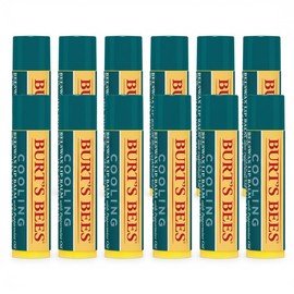 Burt's Bees Bálsamo labial refrescante con aceite de menta, paquete de 12 unidades