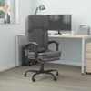 YAFF Massage Reclining Office Chair Gray Faux Leather-9781