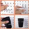 STARVAST 16 Sets Pegboard Hooks with Pegboard Cups, Ring Style