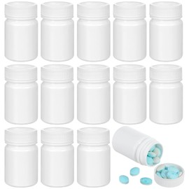 Healvian Pastillero Portátil De 20 Piezas Dispensador Organizador De Píldoras Frascos Vacíos Para Medicinas Bote Ligero Impermeable Para Viaje 2.55X1.57X1.57In