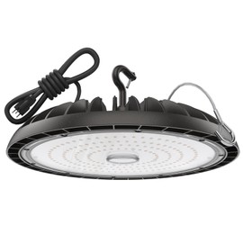 DEMILARE LED High Bay Light 200W, 30000LM 5000K Bright UFO High Bay Light [800W MH/HPS Eqv.] with 5' Cable US Plug, 100-277V ETL Listed Bay Lighting for Shop Garage Barn Warehouse