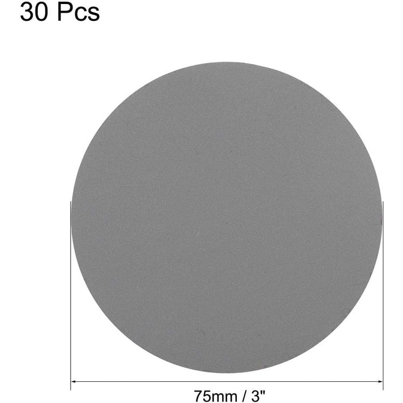 TA-VIGOR 30Pcs 75mm Wet and Dry Sanding Discs, 2000 Grit
