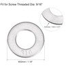 sourcing map 9/16" 316 Stainless Steel Flat Washer for Screw