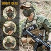 OneTigris 6" Foldable Half Face Airsoft Mesh Mask with Ear