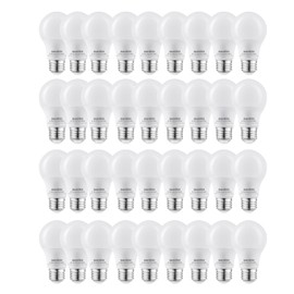 Sunlite A19 Standard LED Light Bulb, 9 Watts (60W Equivalent), 800 Lumens, Bulk 48 Pack, 120 Volts, Non-Dimmable, Medium E26 Base, RoHS, ETL Listed, 6500K Daylight