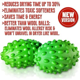 Dryer Balls XL | The Best Made Reusable Non Toxic Laundry Softener & Wrinkle Release | Replaces Fabric Softener Liquid, Dryer Sheets & Wool | Vegan & Sheep Safe | 2-Year USA Warranty