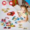 12 Pack Wild Animal Puzzles, 48 Pieces Step-by-Step Animal Jigsaws,