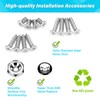 License Plate Screws Fastener Kit, Rustproof Stainless Steel License Plate