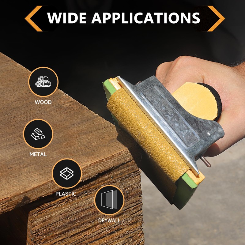 Shineboc 12m x 70mm Hook and Loop Sandpaper Roll, Aluminium