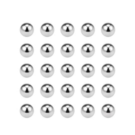 uxcell Precision Balls 6mm Solid Chrome Steel G10 for Ball Bearing Keychain Wheel 25pcs