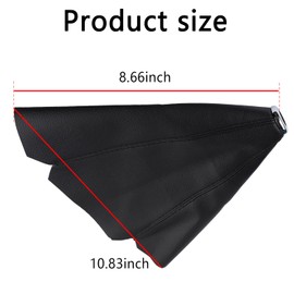 SSNNUU Car Shift Boot,Carbon Fibre Leather Gear Shift Cover for Dust Prevention & Protection,Universal Car Interior Accessories Manual Automatic Shift Knob Cover(Black)