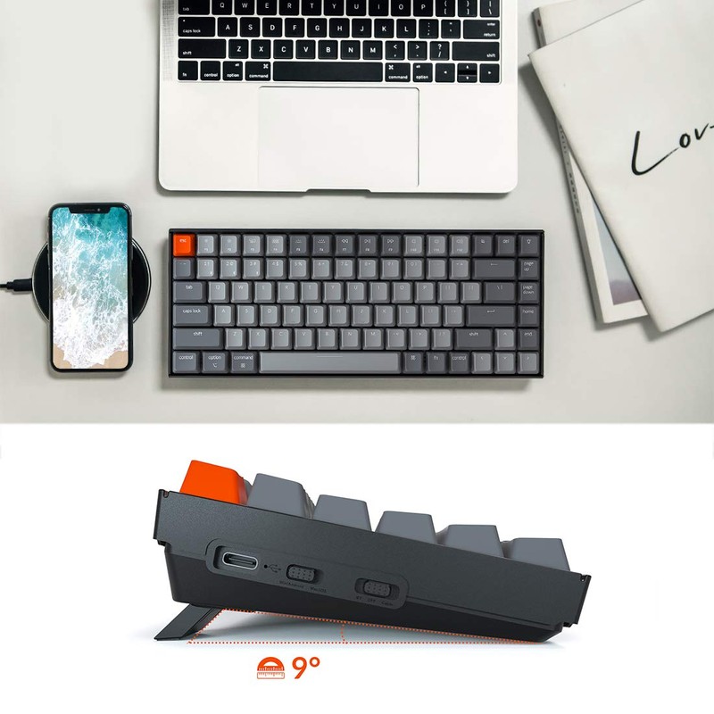 Keychron K2 75% Layout RGB Bluetooth Wireless Mechanical Keyboard with