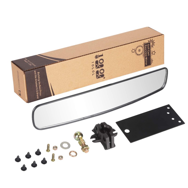 10L0L Panoramic Convex Golf Cart Mirror for Yamaha, EZGO, Club