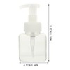 Beavorty Travel Toiletries Bottles 5pcs Square Plastic Airless Pump Bottles