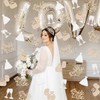 Glitter Bride To Be Confetti, Champagne Gold Silver Diamond Ring