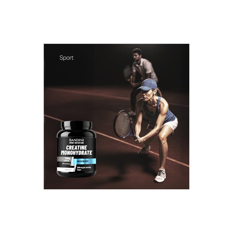 Bandini® Creatine Monohydrate Powder 1kg/1000g | Pure Creatin Micronised |