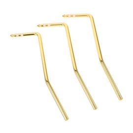 Abaodam 3pcs Gold Electric Guitar Tremolo Arm for Guitar Bridge Vibrato Bar Replacement Tremolo Arm Bar for Accessories