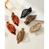 6 Pack Flat Hair Clips for Women Lay Down Claw