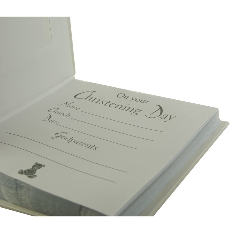 Christening Day Photo Album 6" x 4" Gift With 3D