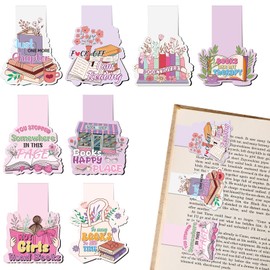 Berirexrion Magnetic Bookmarks for Women - 8 PCs Cute Funny Bookmark Inspirational Aesthetic Reading Hot Girls Read Books Page Marks Friends Bookish School Teacher Supplies Graduation Christmas Gifts