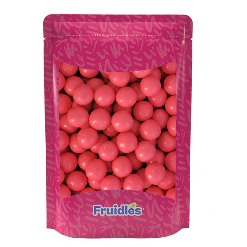 Fruidles Original Pink Gum Balls Fruit Flavored, 1 Pound Candy