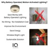 IQ America Battery Operated Motion Sensor Ceiling Light 7 inch