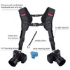 Camera Shoulder Double Strap Harness Quick Release Adjustable Dual Camera