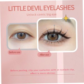 PACKOVE 5 Pairs Natural False Eyelashes with Rhinestone Decoration Sparkling Lash Extensions for Women Daily Wear Lightweight Comfortable Elegant Look