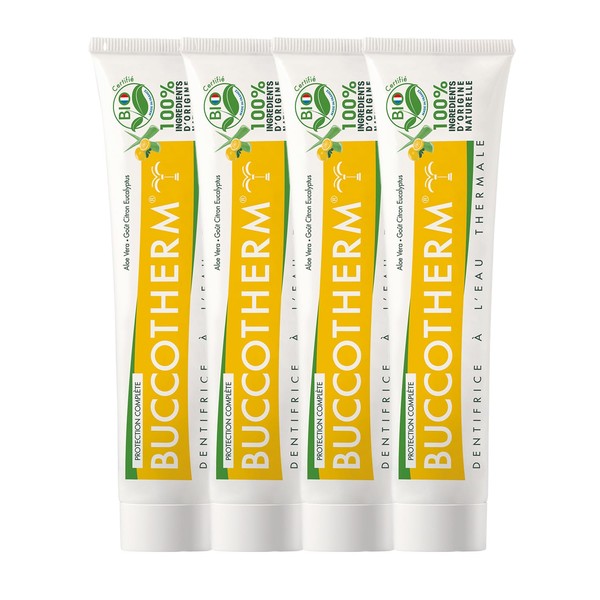 BUCCOTHERM | Bio Vollschutz-Zahnpasta | Natürliche Zahnpflege mit Zitrone &