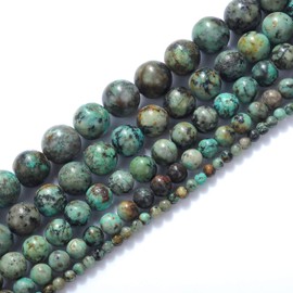 2MM 3MM 4MM 6MM 8MM 10MM 12MM Natural African Turquoise Beads for Jewelry Making by Ruilong (2MM)