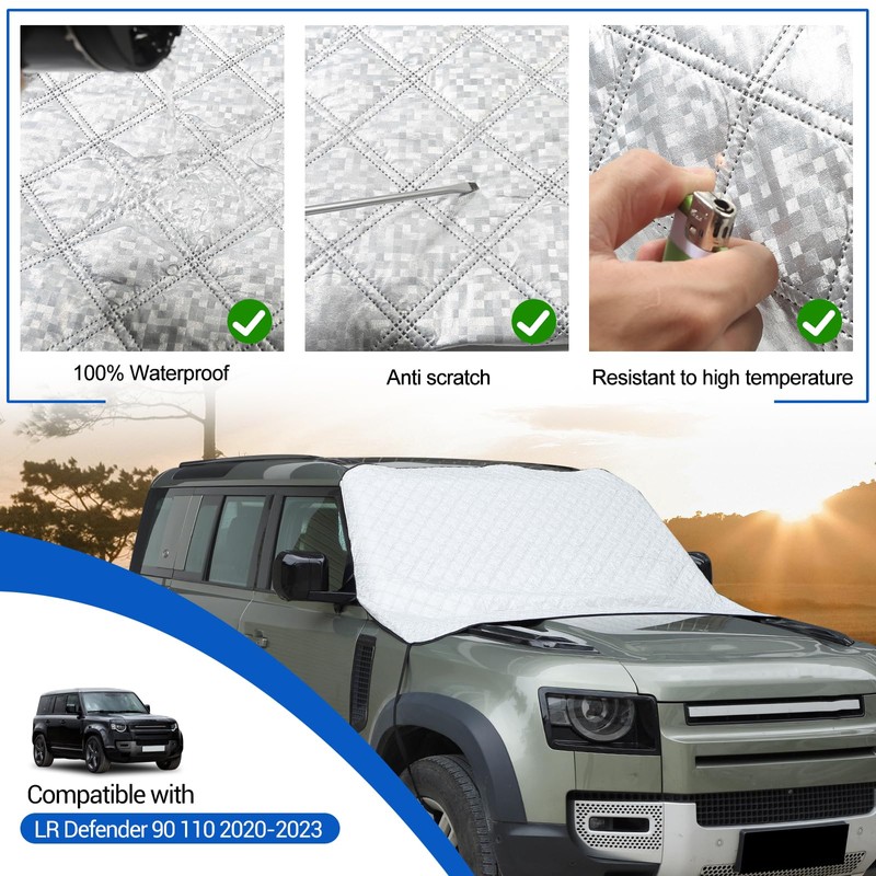 Fgtagtal Windshield Snow Cover Fit for LR Defender 90 110
