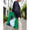 Kuciwa Original Calm Cat Side Profile Canvas Tote Bag｜13.78 ×