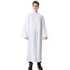 IvyRobes Bata unisex mate con mangas abiertas para bautizo, confirmación,