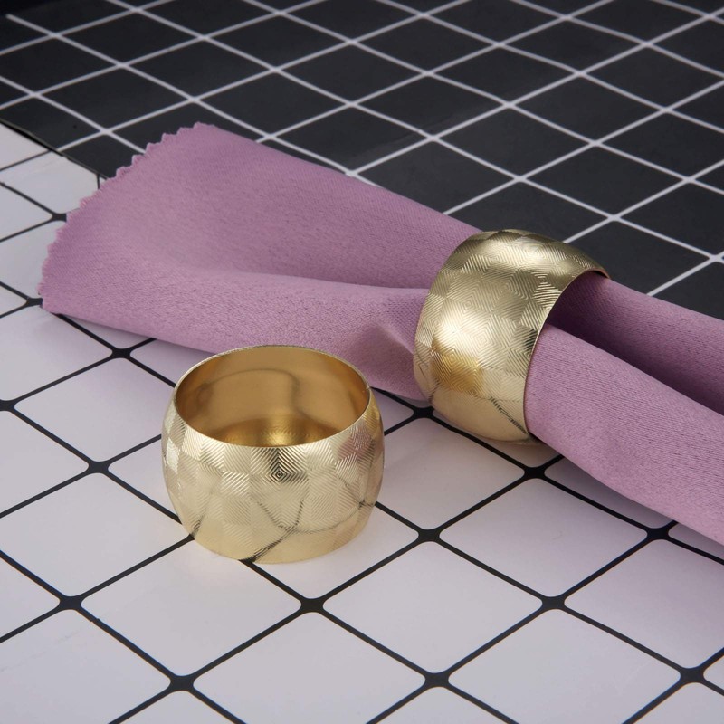 Napkin Rings Round Metal Napkin Rings for Restaurant Commercial Hotel