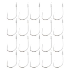 SG Store 20Pcs Small Barbless Fish Hooks with 45cm Line 0.61x1.29cm Suitable for Fishing Grass Crucian Carp, Hook Size #1