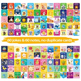 Lunch Box Notes & Jokes for Kids – 120 Pcs Inspirational & Motivational Affirmation Cards, Cute & Encouraging Messages for Boys & Girls, Perfect for School Lunchbox & Back-to-School Gifts