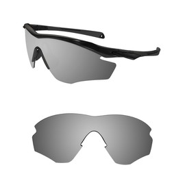 Littlebird4 1.5mm Polarized Replacement Lenses for Oakley M2 Frame Sunglasses - Multiple Options (Silver Mirror)