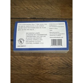 Celebrations C9 Christmas Light Bulbs watt white