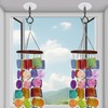 Lryusca Adhesive Ceiling Hooks Heavy Duty, 4 Pack Self Adhesive