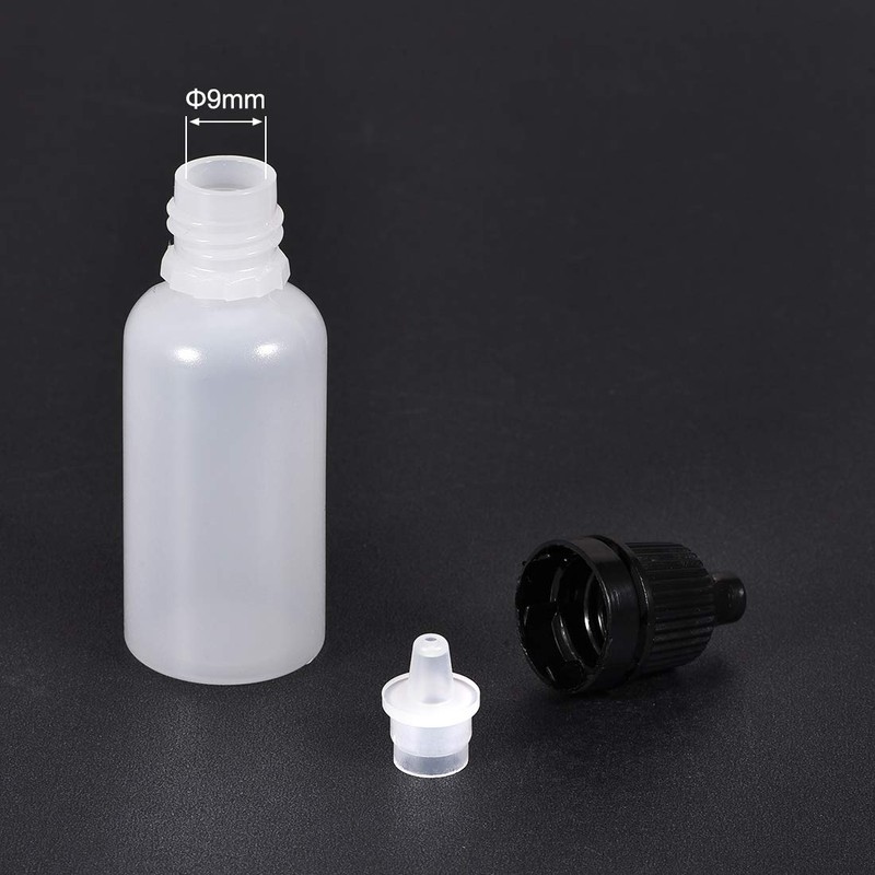 sourcing map Empty Plastic Bottles Squeezable Plastic Bottles Eye Dropper