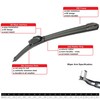Front Wiper Blade For SATURN ASTRA 2008-2008 22" 18" Premium
