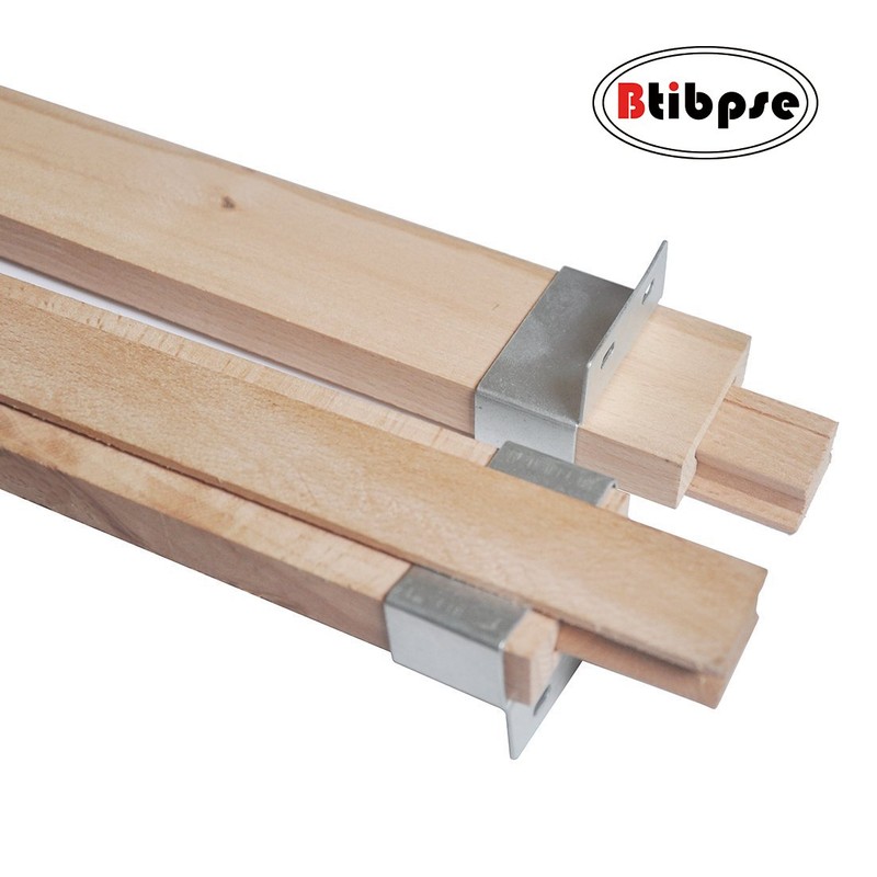 Btibpse Wooden Drawer Slides 13-3/4 Inches Classic Wood Center Guide