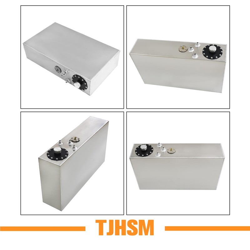 TJHSM Fuel Cell Tank Slim Aluminum Race/Drift 15 Gallon 57L