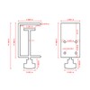 Jhanw Small C Clamps 2 Inch with 4 Small Holes
