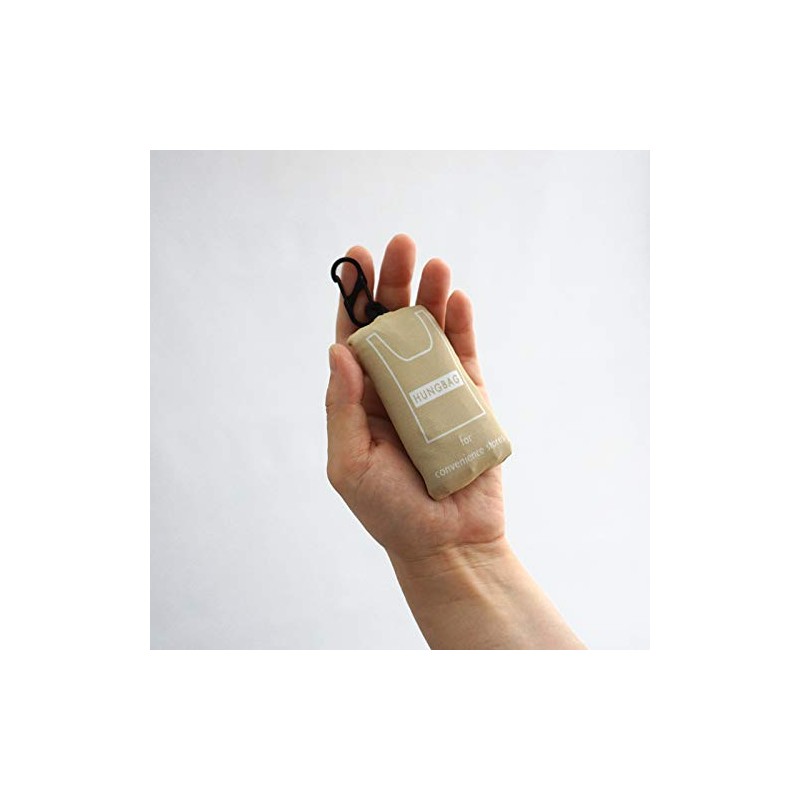 Hemmings WEEKEND(ER) HUNGBAG Lunch Bag with Carabiner, Beige
