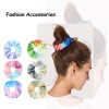 15 Pcs Tie Dye Velvet Scrunchies Soft Hair Ties For