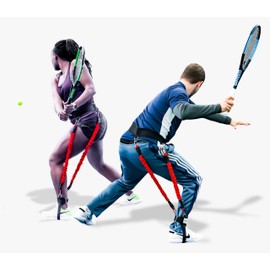 VPX Tennis Swing Trainer Increases Power, Exit Ball Velocity, Shot Accuracy, & Serve Speed, Improves Forehand, Backhand, Slice, & Compression Racket Torque, For Men, Women, Boys, Girls, & Kids