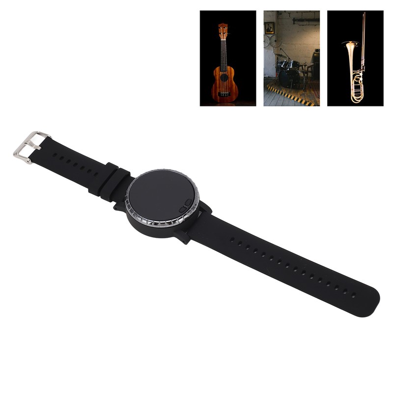 Metronome Wrist Watch Wearable Vibrating BT Connection Multi Functional for
