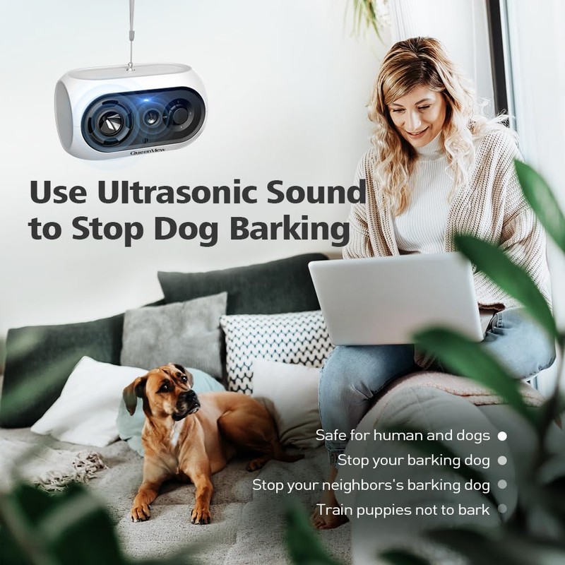 Anti Barking Device, Dog Barking Deterrent Devices up to 50FT