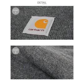 CARHARTT Knit Cap, Acrylic, Watch Cap, A18, Men's, Women's, Heather Gray, One Size Fits Most